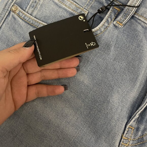 Massimo Dutti Women Jeans EU 36 US 4 Blue Cropped Mid Rise Slim Fit 5060/817 NWT - Picture 6 of 16